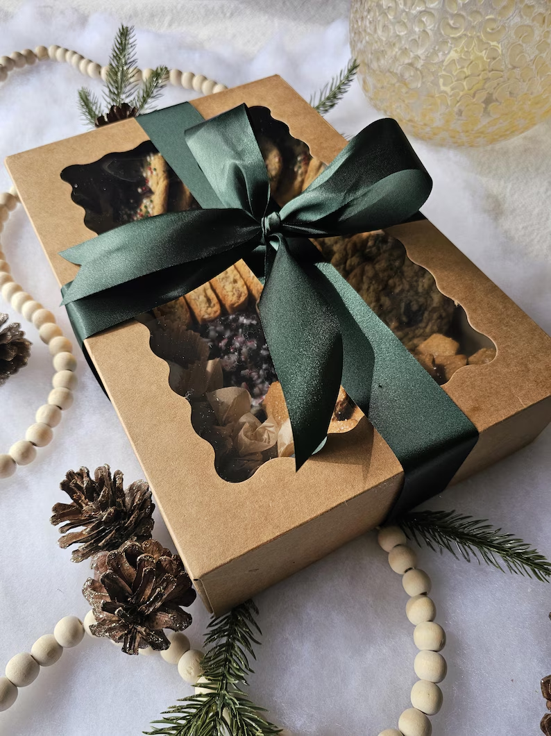 Weihnachtskeks-Geschenkbox (36 Portionen köstlicher Snacks, perfekt zum Teilen)